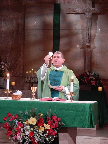 Fr. Scott at Sunday Mass