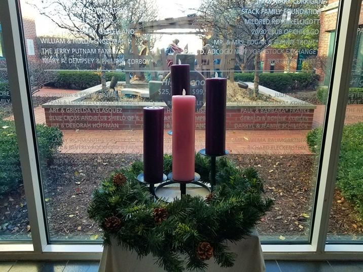 Advent candle wreath 