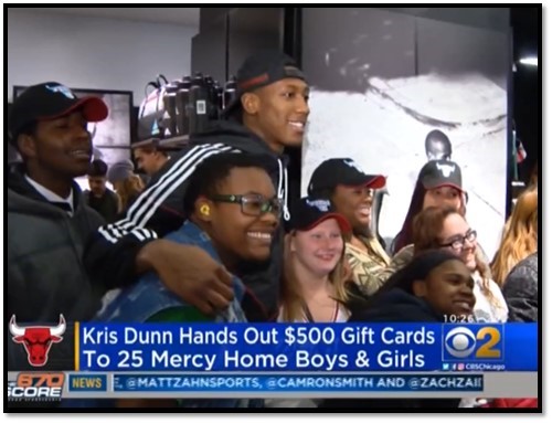 Chicago Bulls' Kris Dunn Surprises Youth with Adidas Shopping