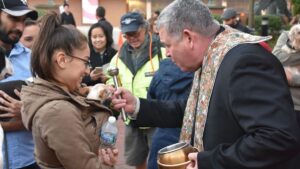 Fr. Scott Donahue blesses pets