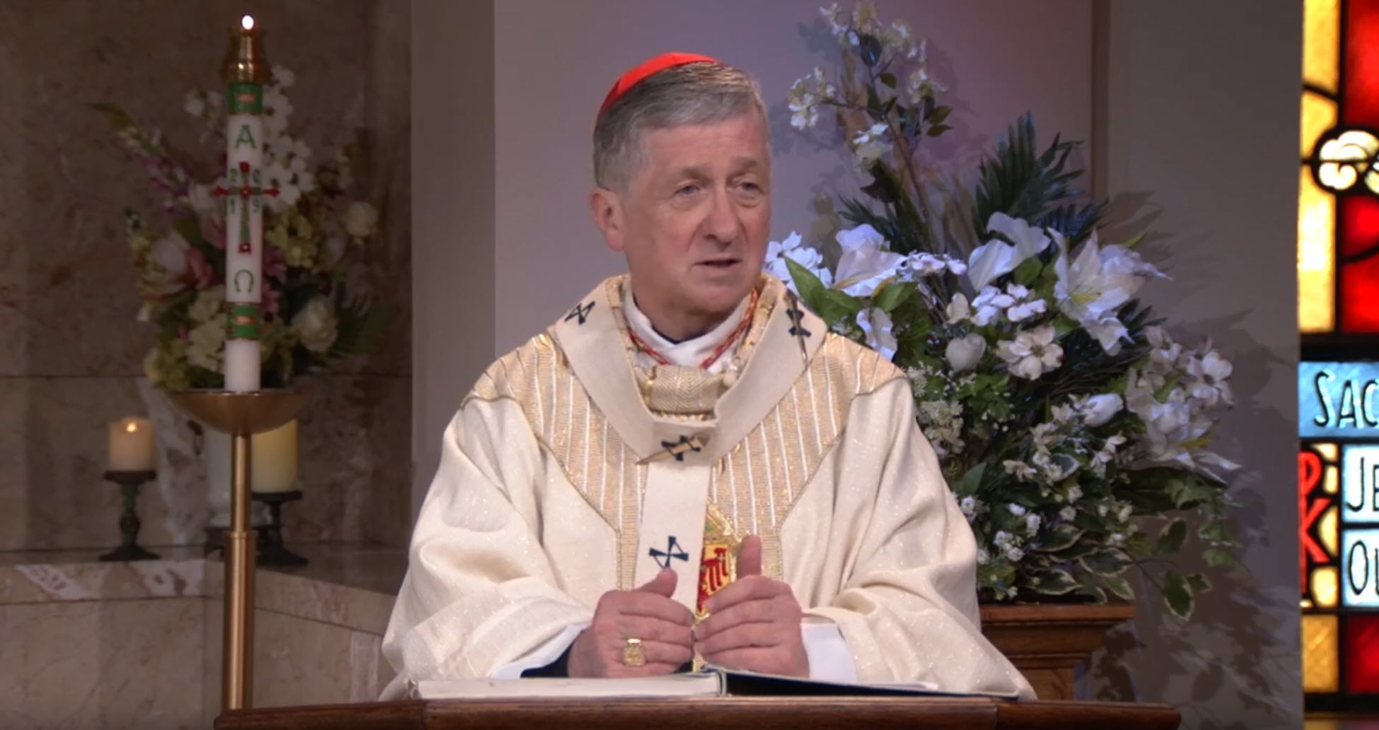 Cardinal Blase Cupich celebrates on Easter Sunday of the Resurrection of the Lord