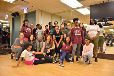 St. Malachy students having dance sessions at TransUnion