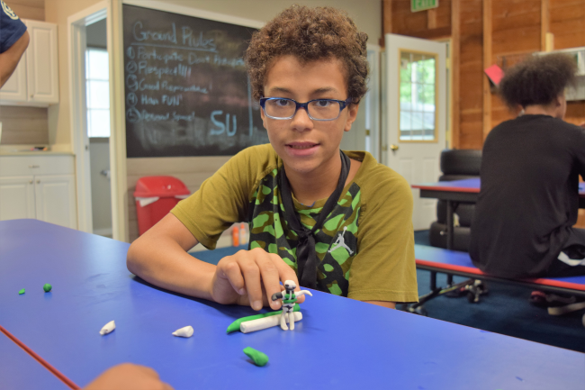 Boy with craft