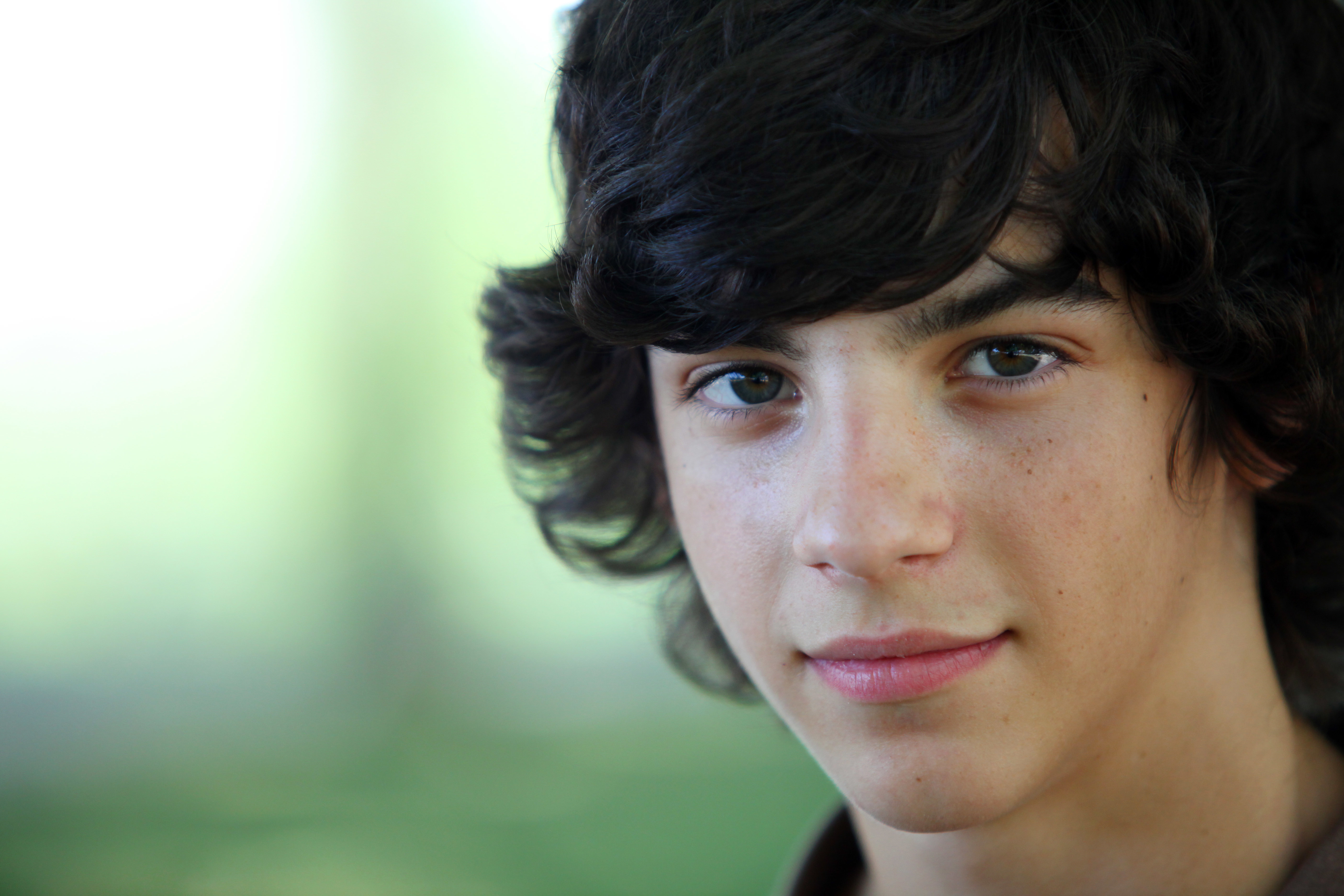 Young boy gazing into the camera