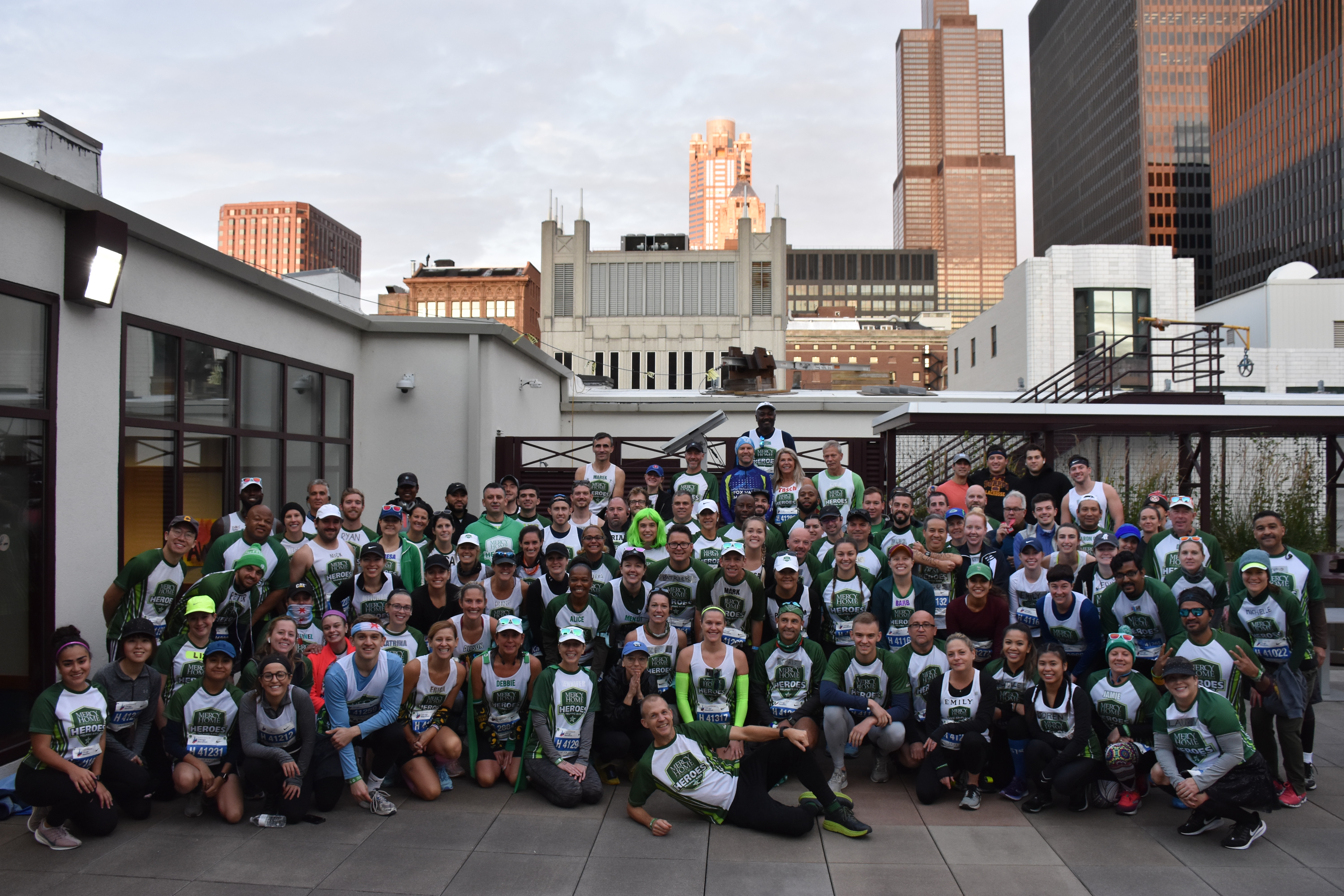 Group picture of 2019 Mercy Home Heroes