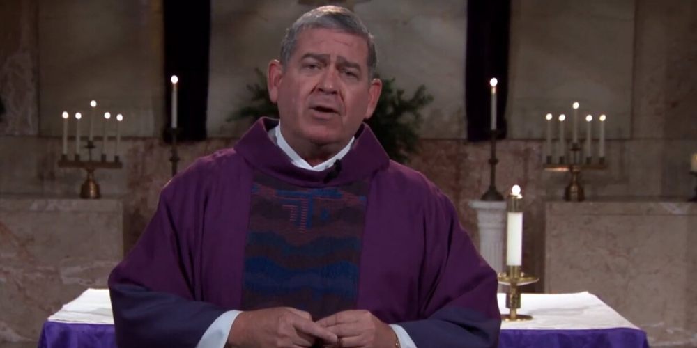 Fr. Scott Donahue preaching