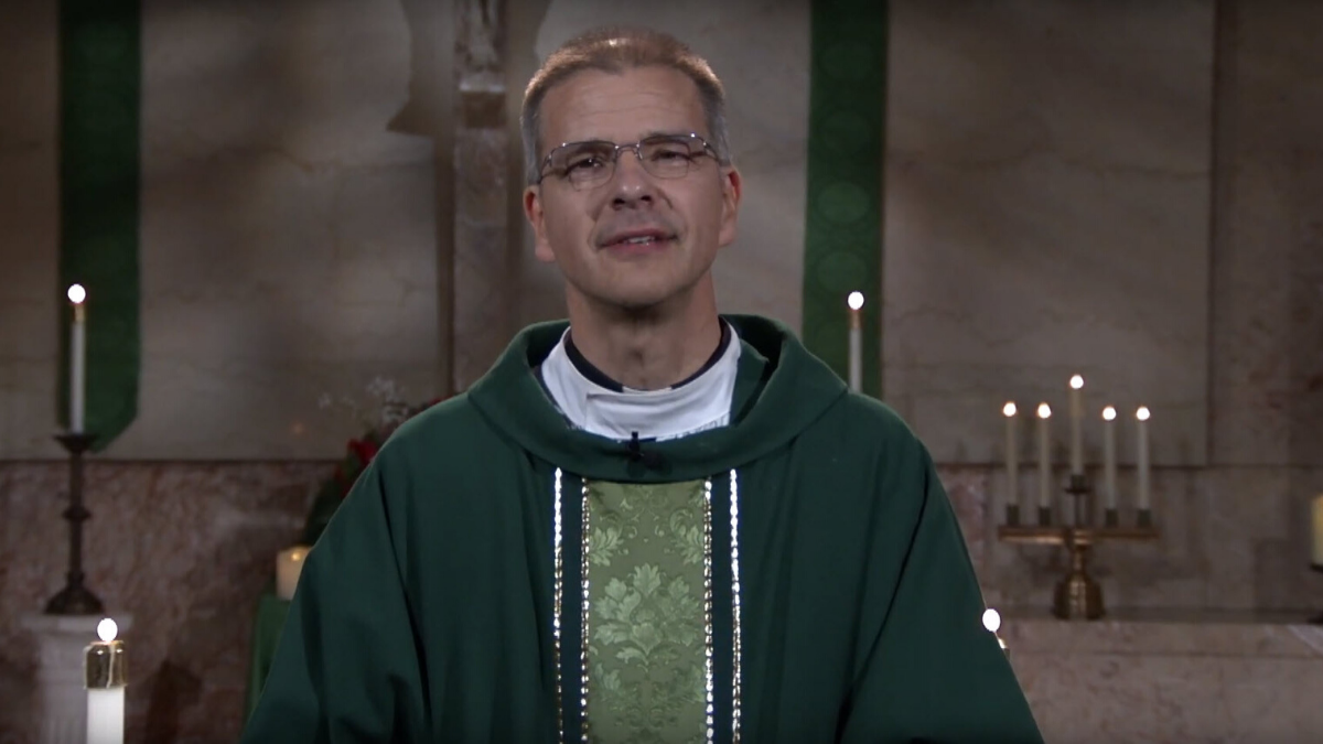 Fr. Tom Baldonieri preaching