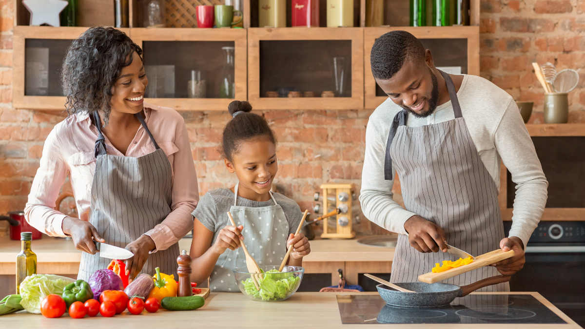 family cooking