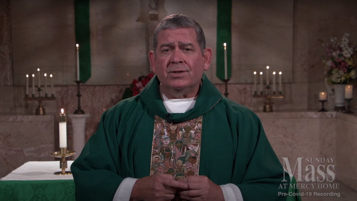 Fr. Scott Donahue preaching