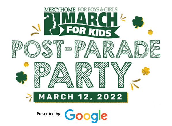 March for kids Post Party Parade Logo