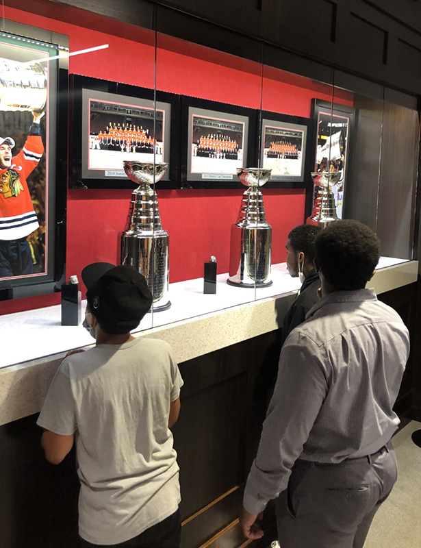 Blackhawks' Locker Room  Locker room, Lockers, Blackhawks